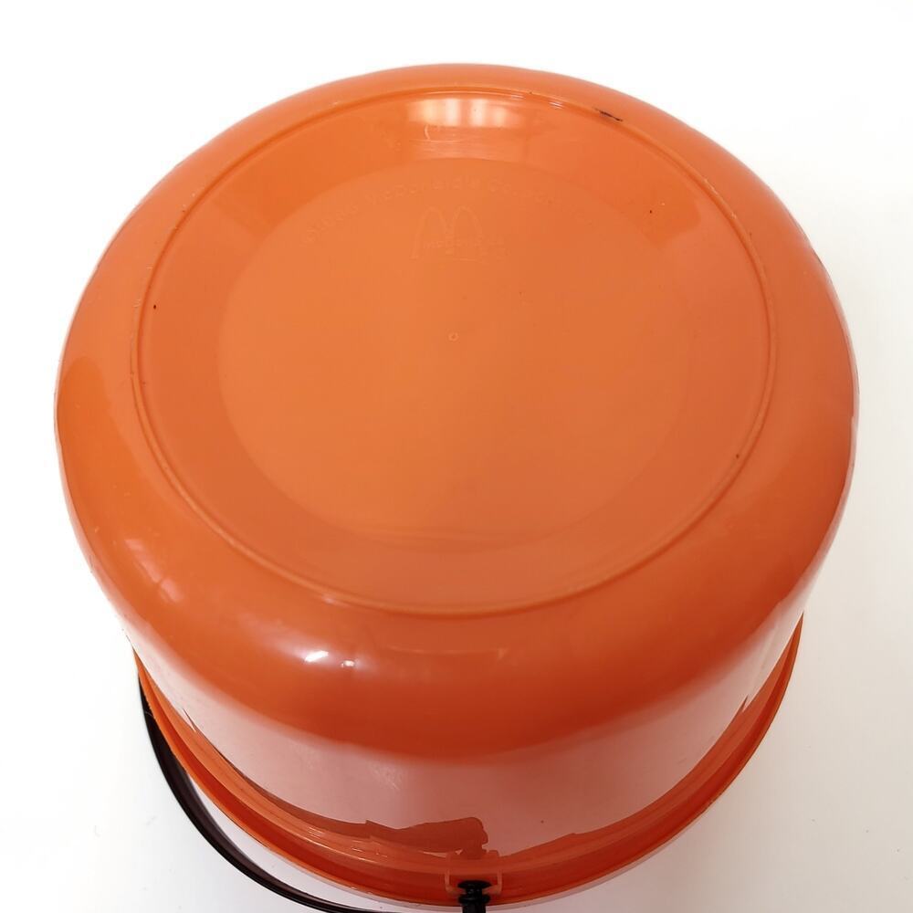 Vintage 1986 McDonald's McBoo Halloween Pumpkin Pail Bucket w/ Lid​ - Picture 12 of 13